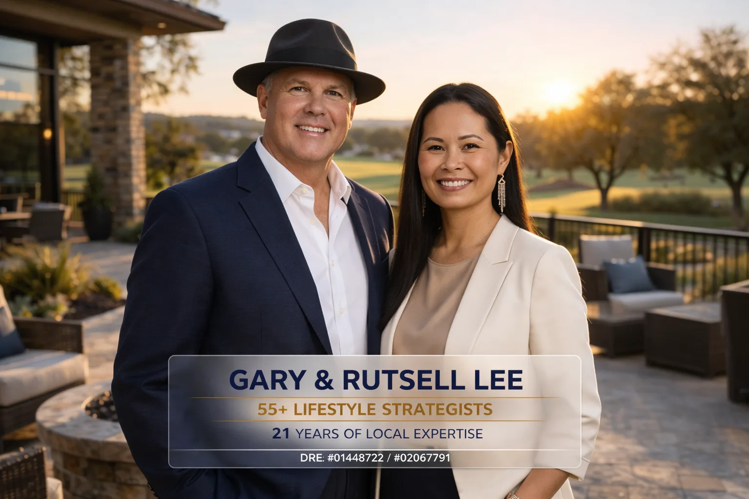 Gary Lee and Rutsell Fabillar Lee, founders and principal REALTORS at NorCal55Plus