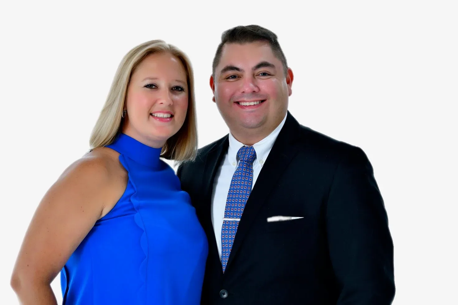 Efrain and Jessica Reyes at a formal event