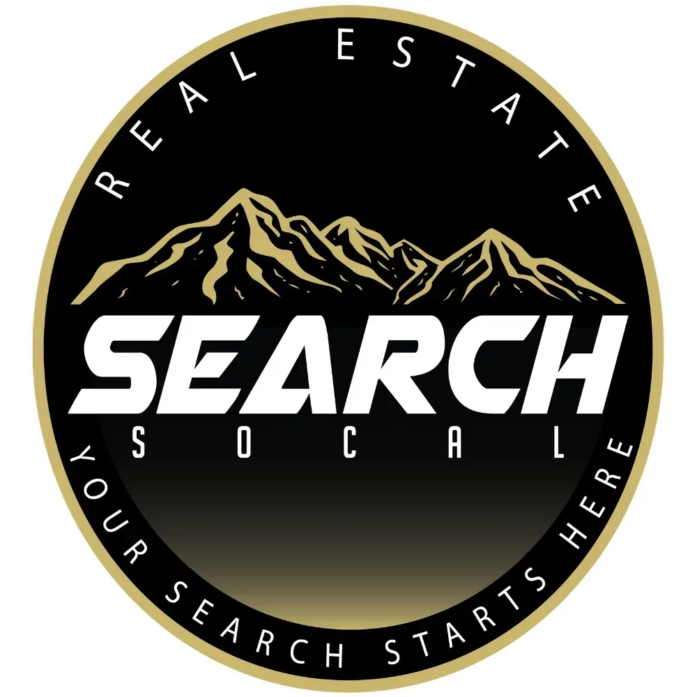 Search SoCal Real Estate round logo with a mountain mark