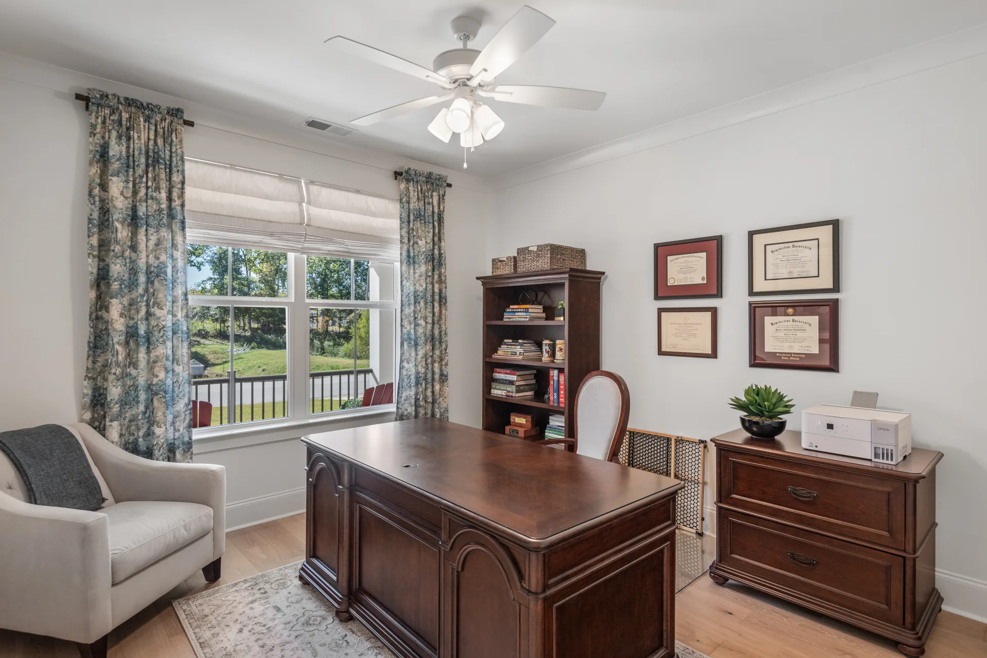 Second main-level bedroom, today an office