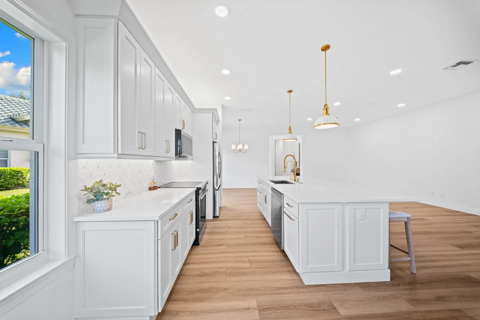 Kitchen with open layout and natural daylight