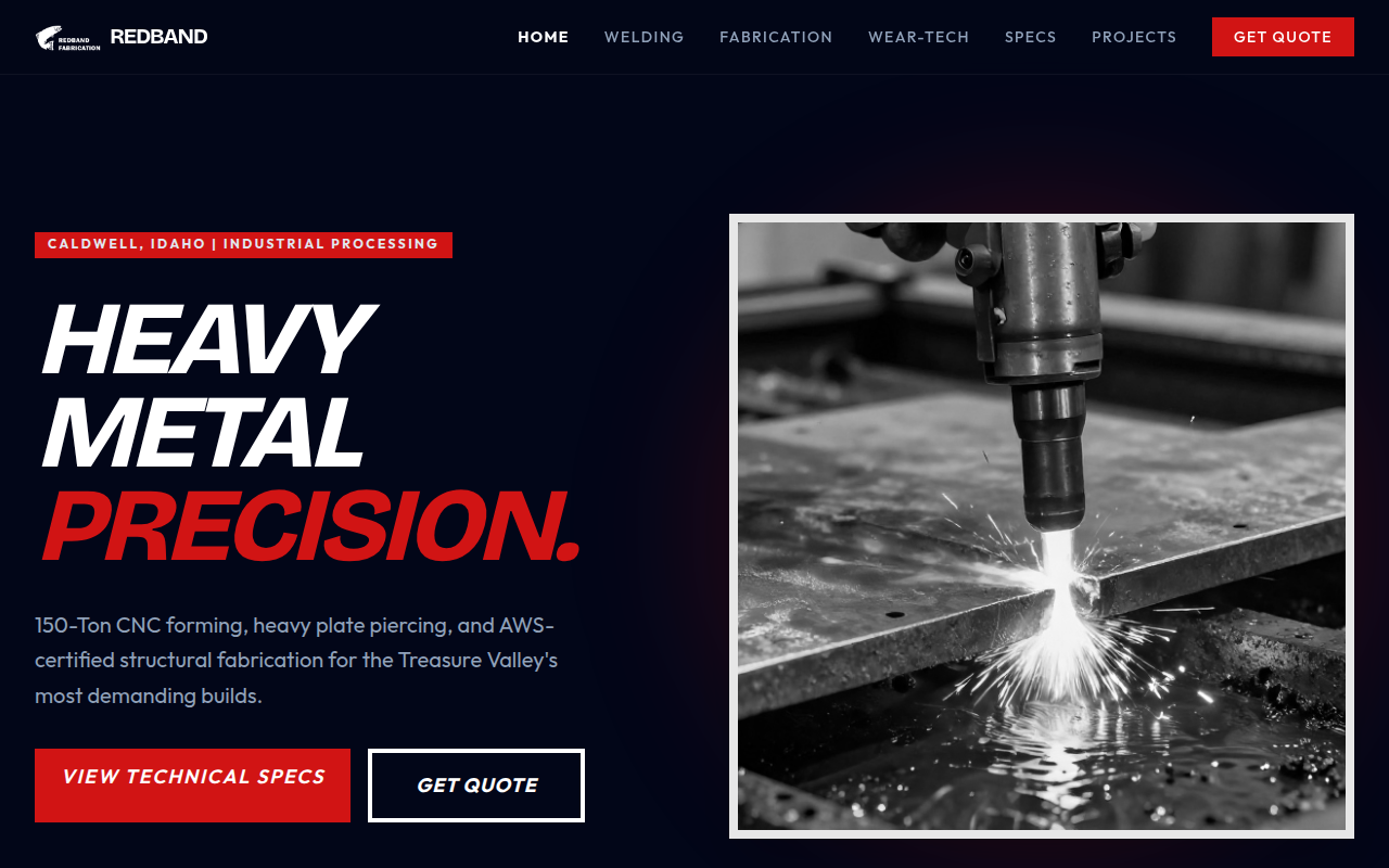 Redband Fabrication website